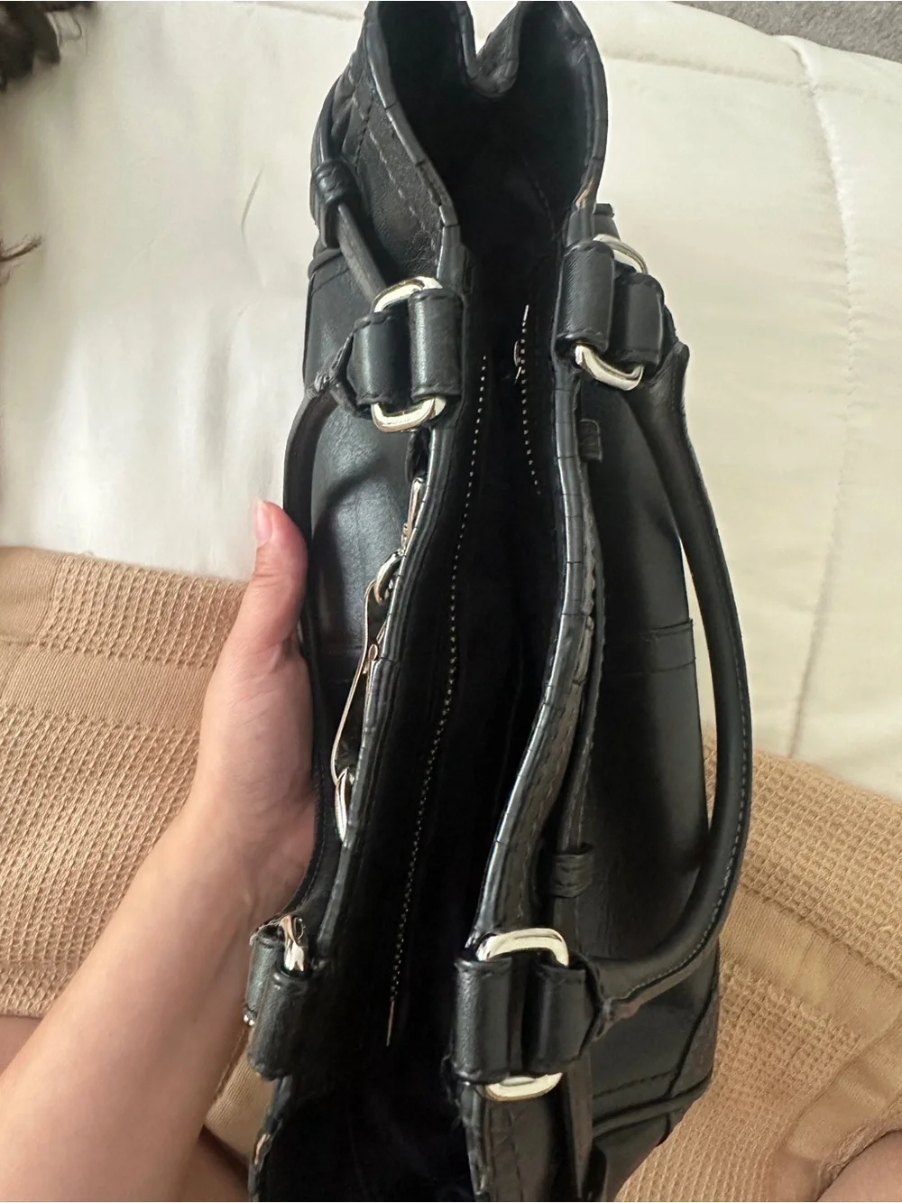 Coach Hampton Black Leather bag